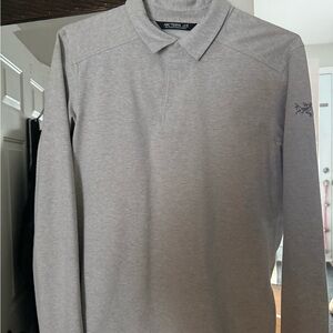 Arc'teryx Light Gray Men's Polo Shirt